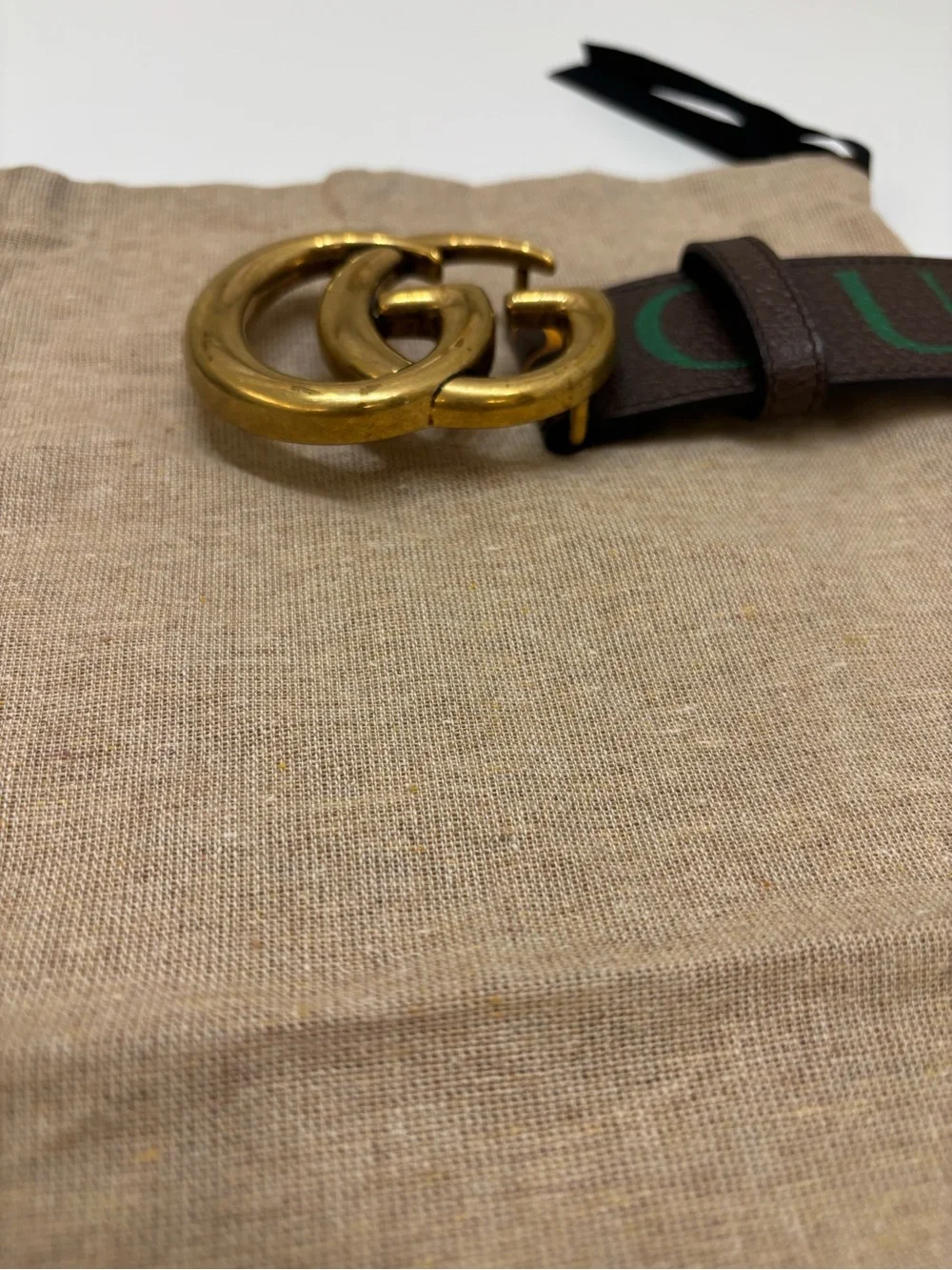 Gucci Centennial 100 GG Marmont Belt - Multicolor Logo Print